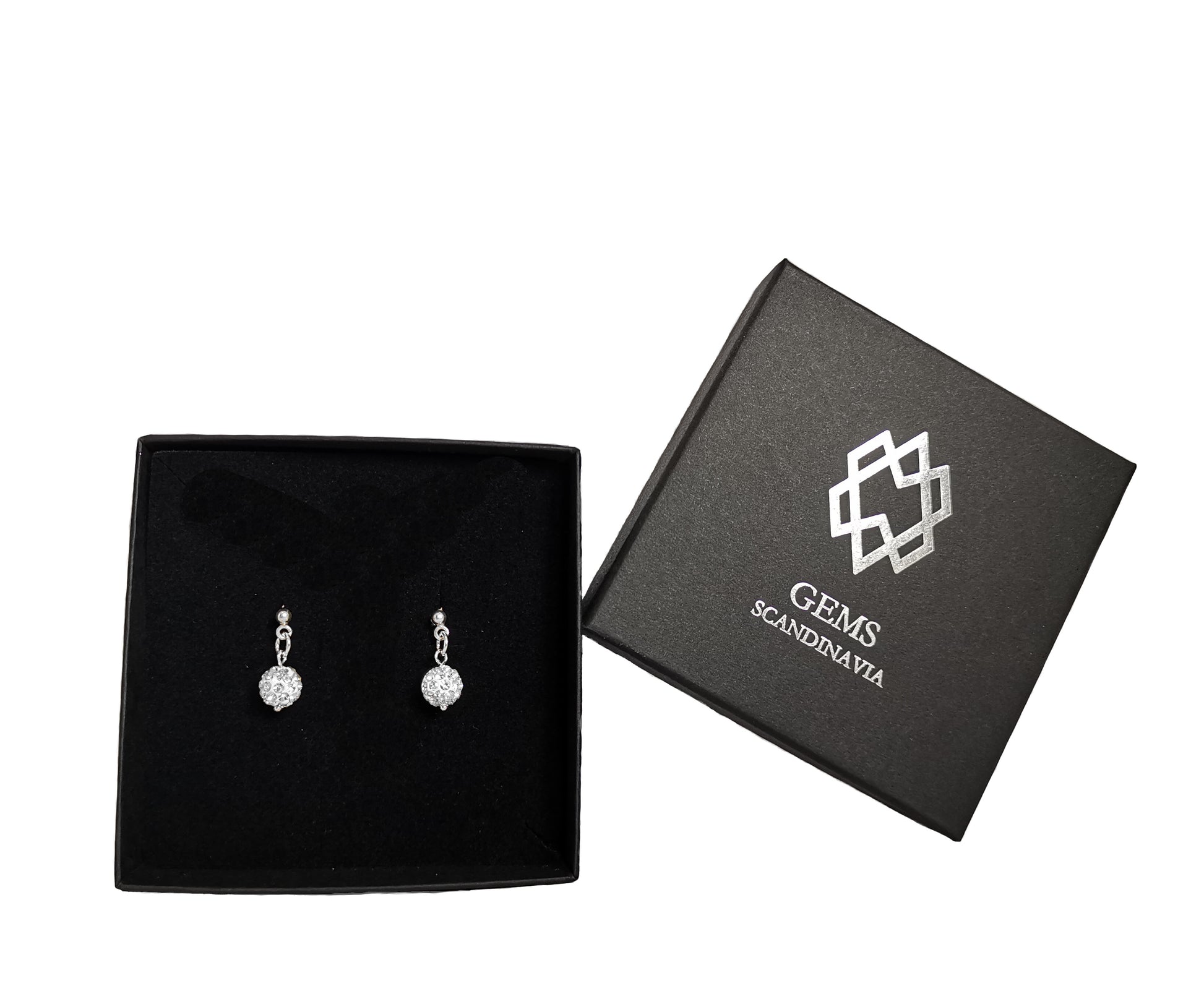 DIMPLES CRYSTAL earrings - GEMS SCANDINAVIA