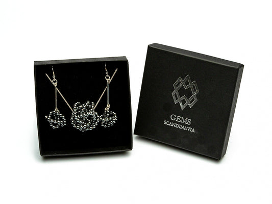 STOKASTISK necklace & earrings - GEMS SCANDINAVIA
